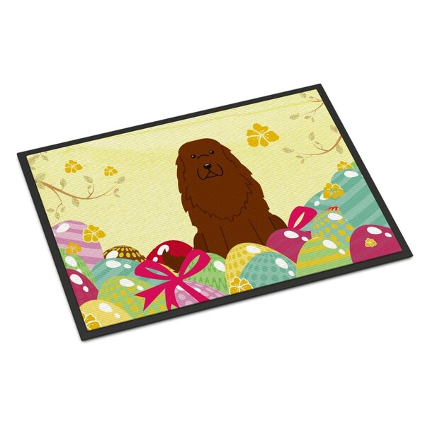 Carolines Treasures 18 x 27 in. Easter Eggs Caucasian Shepherd Dog Indoor or Outdoor Mat BB6050MAT - main